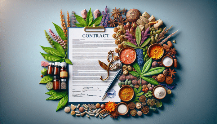 How to Adjust Herbal Dosages Safely: A legal document with herbal medicines and the MHRA logo, illustrating UK's strict herbal product regulations.
